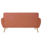 Hunky Modern stylish Velvet Sofa Set With Pine Wood Legs