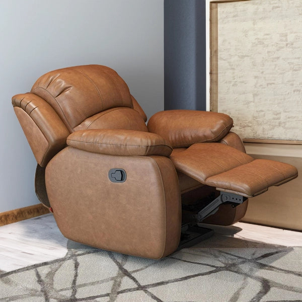 Hunky Premium Nappa Aire leather Manual Recliner Sofa Set