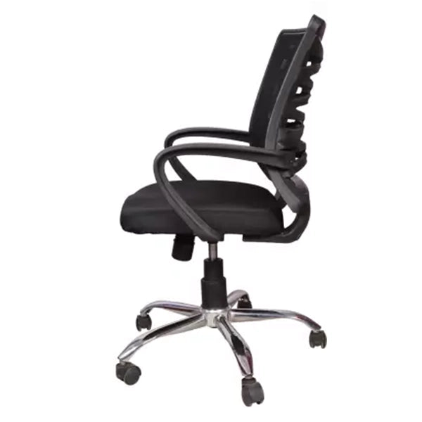 Hunky Medium Back Mesh Office Employee Chair With  Adjustable Height