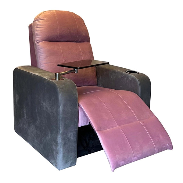 Hunky Motorized Recliner Couch with Swivel Tray and Adjustable Cup Holder