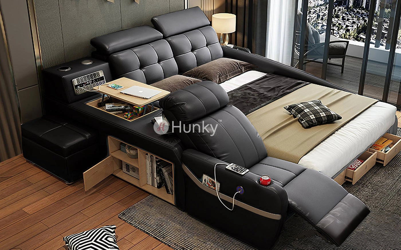 King Size Bed Bed With Massage Chair Attached Hunky King Size