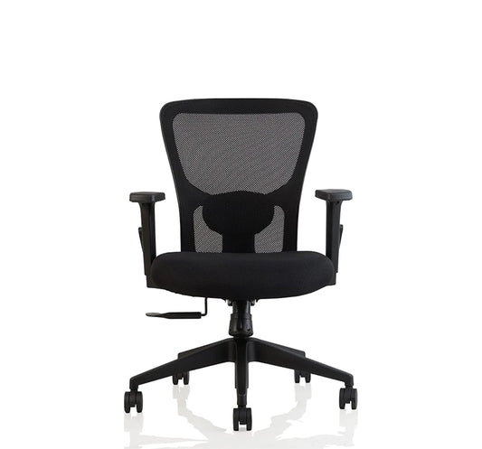 Hunky Jacuzi Mid Back Ergonomic Office Chair For Home / Office Use With Multi Tilt Lock Mechanism , 2 Dimension Lumbar Support & 3 Years Warranty