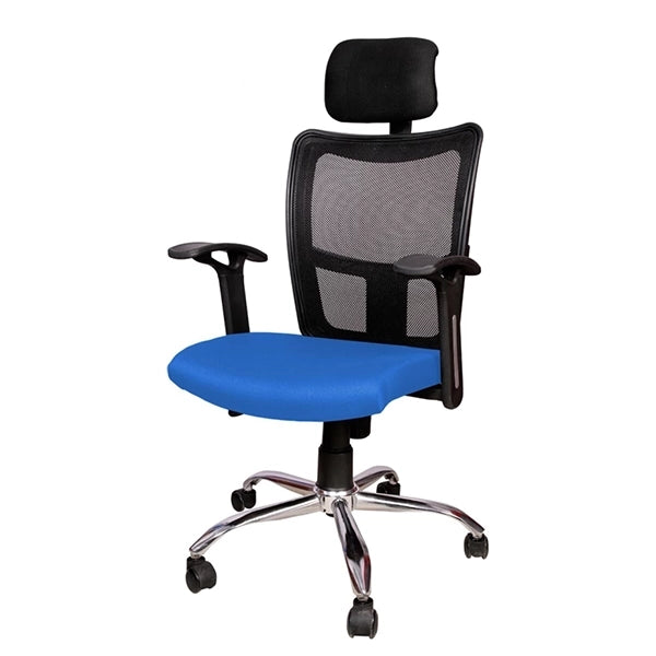 Hunky High Back Mesh Office Employee Chair with Adjustable headrest and Armrest