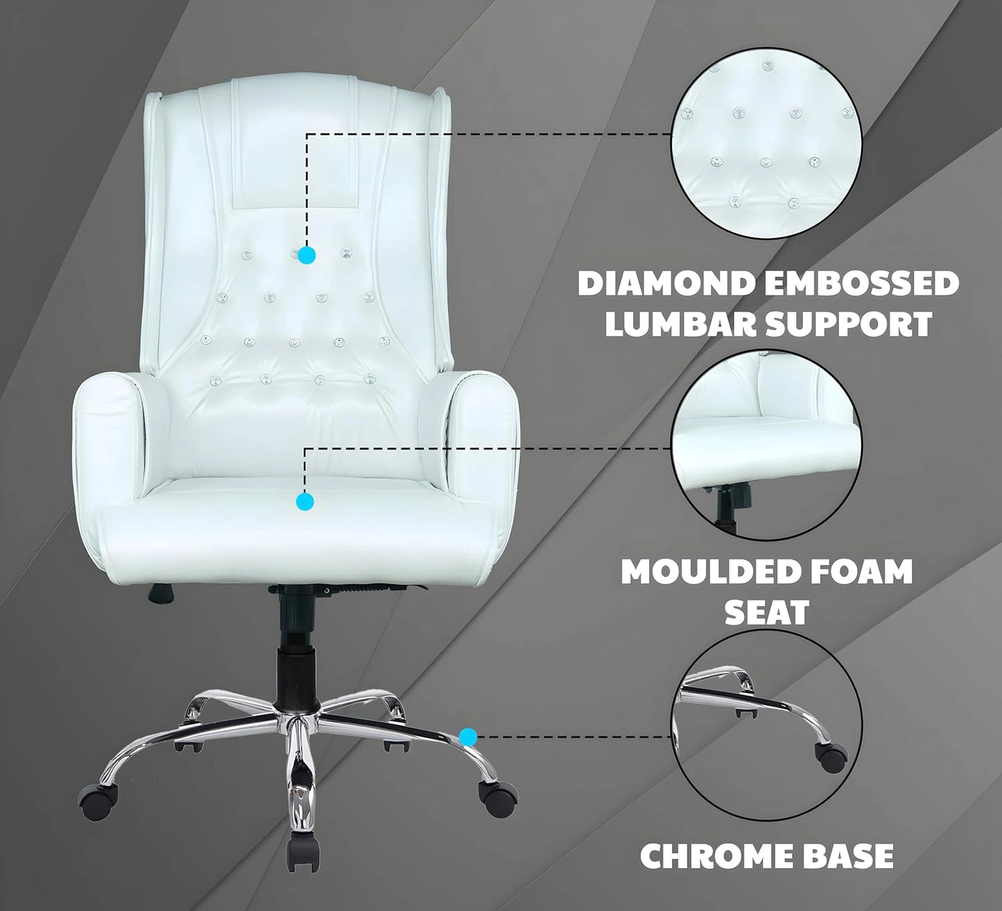 Hunky Vienaw King Size High Back Ergonomic Boss Revolving Chair