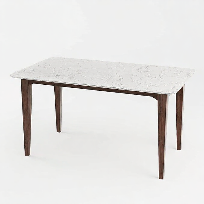 Hunky Elite Comfort 6- Seater Dining Table Set (Solid Wood)