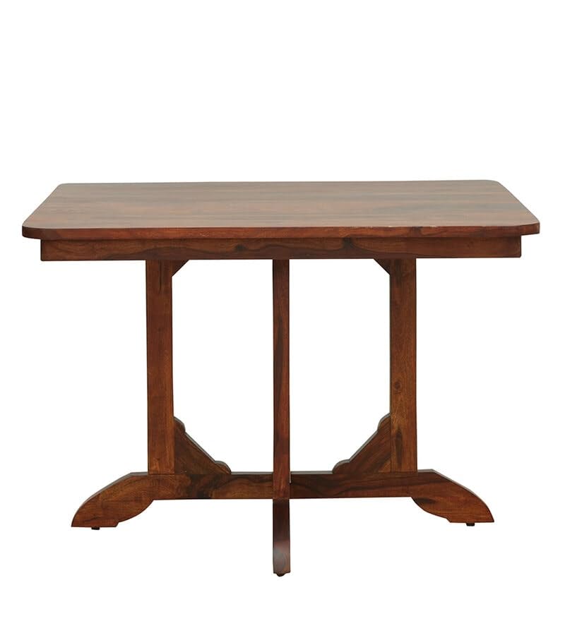 Hunky Crestia 4 - Seater Sheesham Wood Dining Table Set