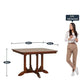Hunky Crestia 4 - Seater Sheesham Wood Dining Table Set
