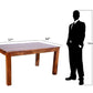 Hunky Monarch Premium 6 - Seater Sheesham Wood Dining Table Set (Premium Natural Finish)