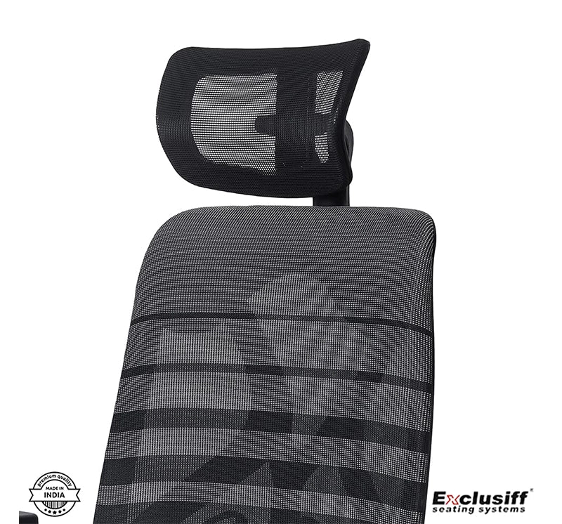 Hunky Spine High Back Ergonomic Desk Chair , Adjustable Armrest , Lumbar Support , Smart Synchro Lock Mechanism & Heavy Duty Nylon Base | 3 Years Warranty