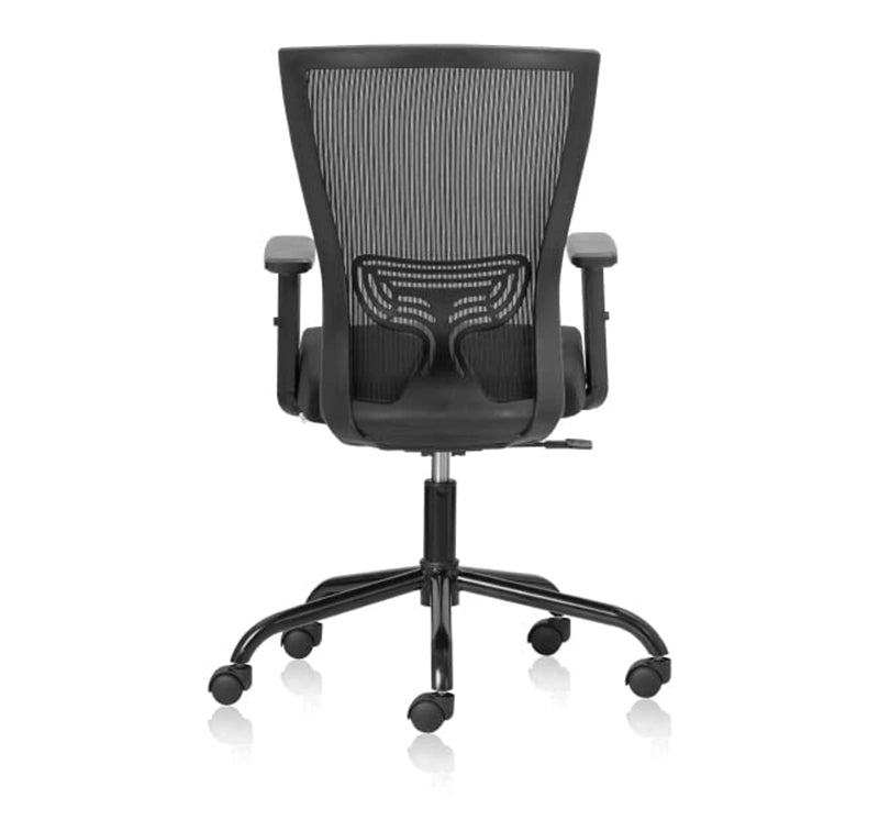 Hunky Reflex Medium Back Ergonomic Chair With 2D Adjustable Arm | 3 Years Warranty