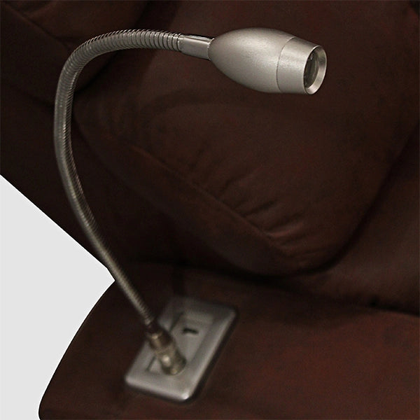 Hunky Motorized Boxed Design Recliner Sofa with Swivel Tray and Cup Holder