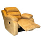 Hunky Linen Blend Fabric Manual Recliner Sofa with Cushioned Backrest