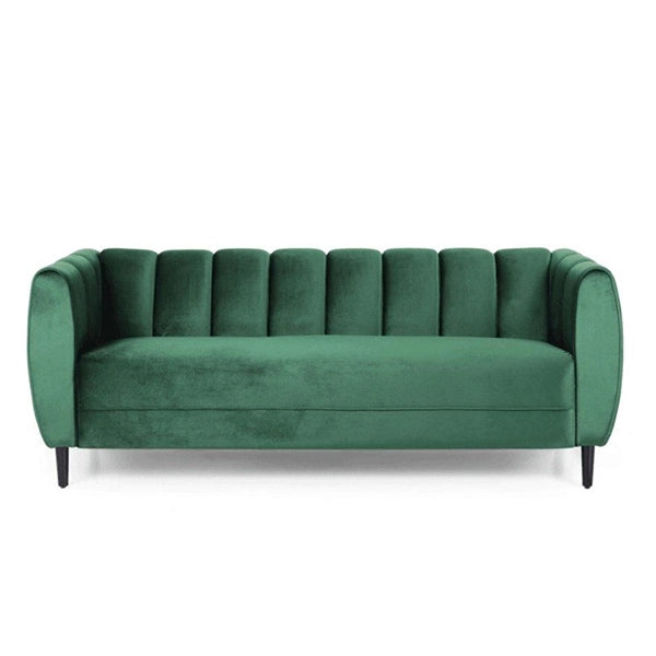 Hunky Modern Suede Fabric Stylish Sofa Set with Wooden legs