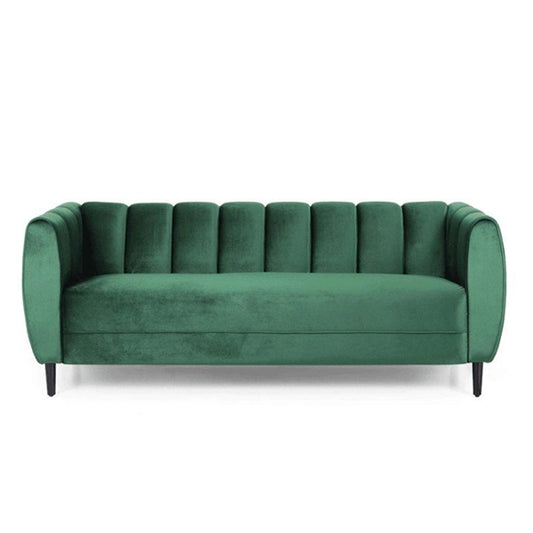 Hunky Modern Suede Fabric Stylish Sofa Set with Wooden legs