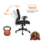 Hunky Butterly Medium Back Ergonomic Chair With Extra Comfort | 3 Years Warranty | Office Executive Chair