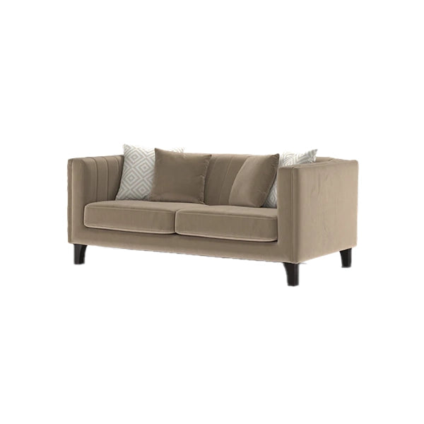 Hunky Suede Fabric Luxury Sofa Set With Pine Wood legs