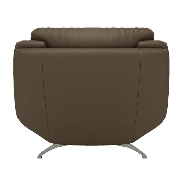 Hunky 3 Seater Modern Leatherette Sofa Set With Wooden Frame and Metal Legs