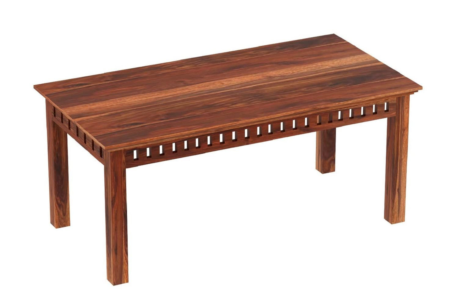 Hunky Golden Woodline 6 - Seater Sheesham Wood Dining Table Set