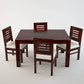 Hunky Luxora 4 - Seater Sheesham Wood Dining Table Set