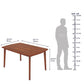 Hunky GrandWood 4-Seater Dining Table Set (Teak Finish)