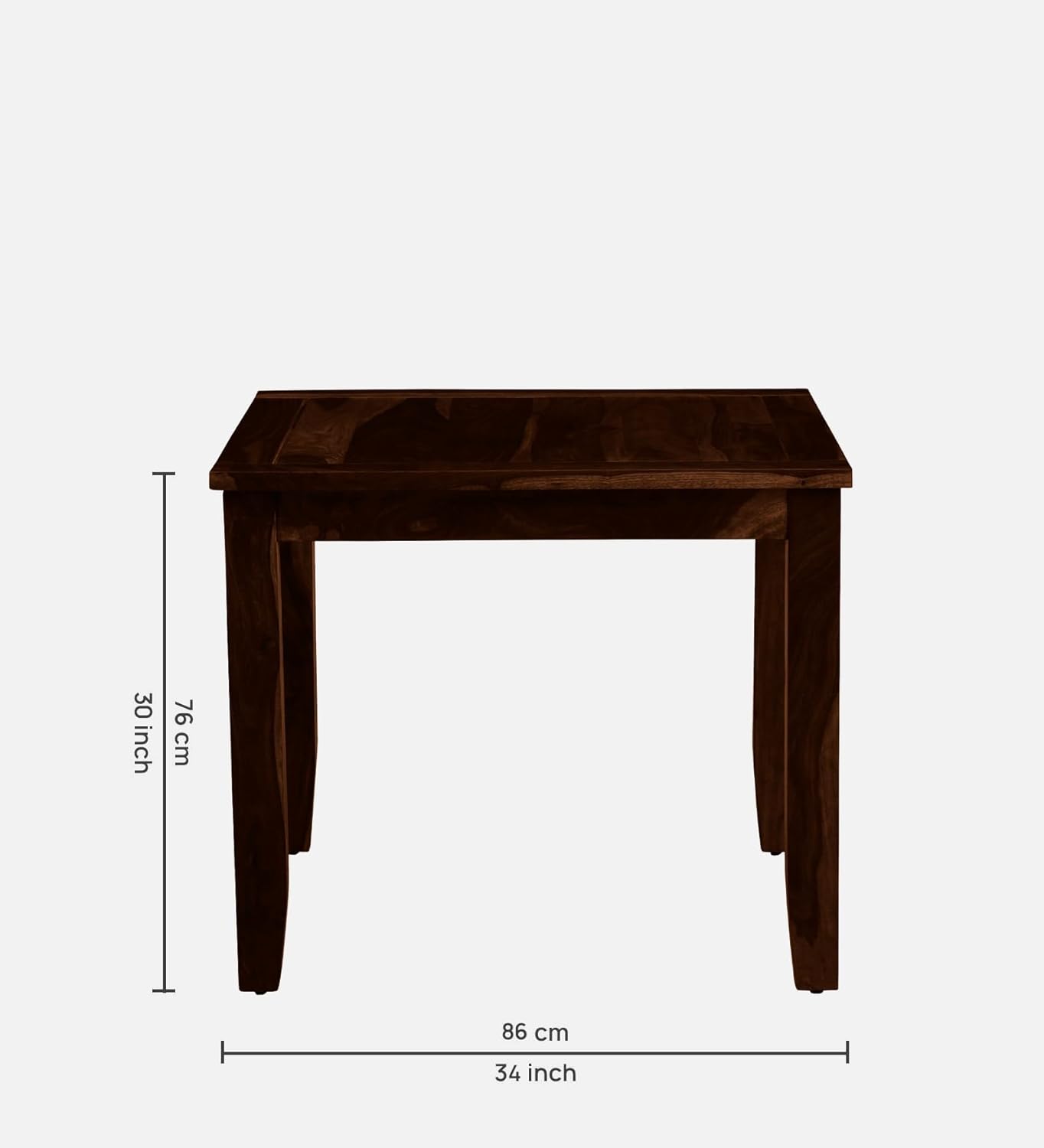 Hunky Haven Wood 4 - Seater Solid Wood Dining Table Set
