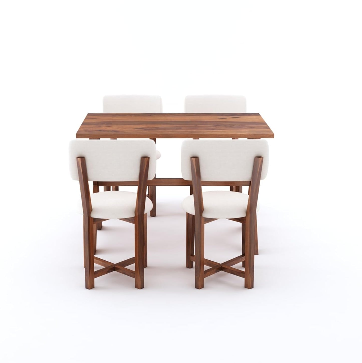 Hunky Stonehaven 4 - Seater Solid Wood Dining Table Set (Stonehaven Finish)