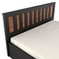 Hunky Queen Size Bed in Natural Wenge Finish with Storage Box