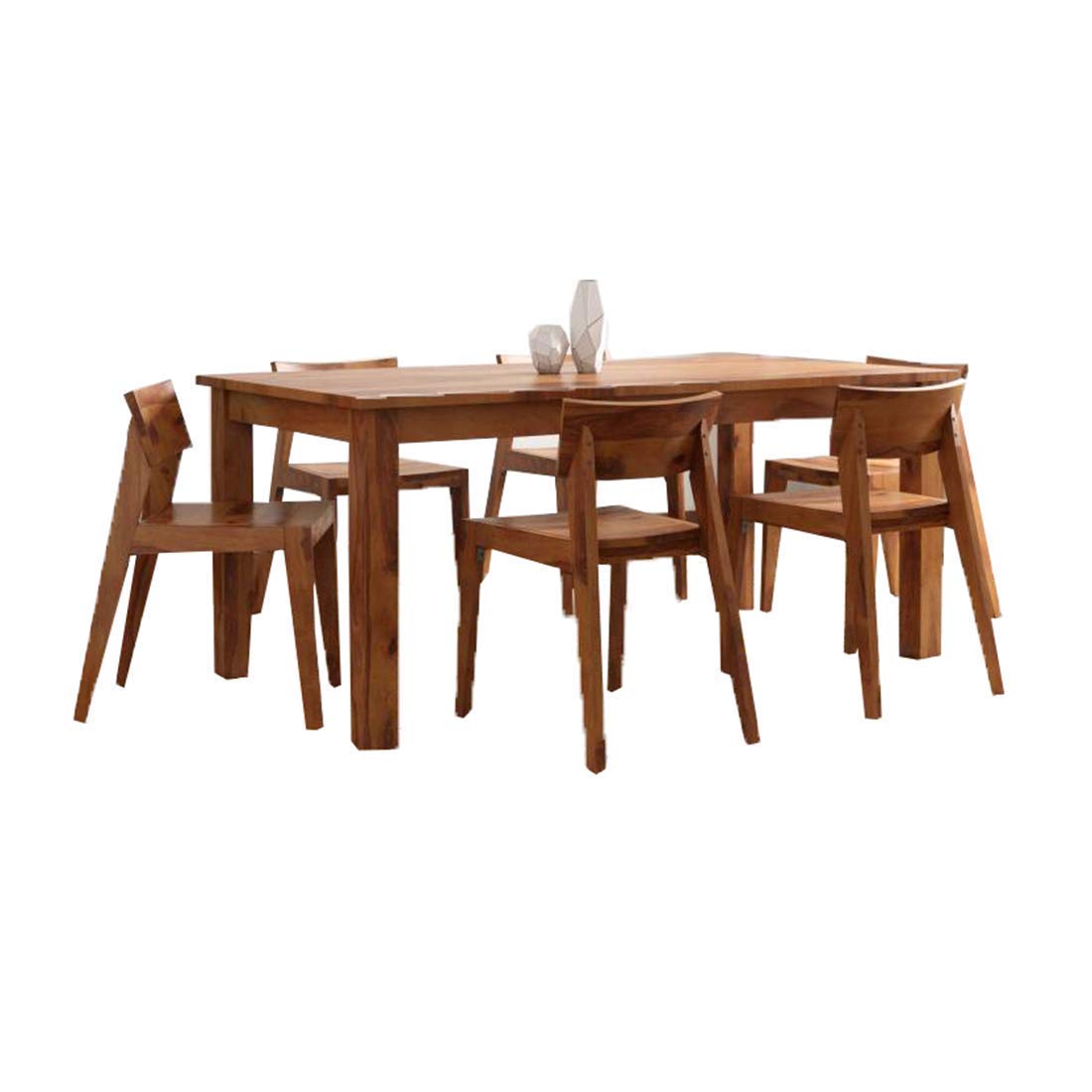 Hunky Slate wood 6-Seater Dining Table Set