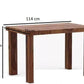 Hunky Titan Crest Heritage 4 Seater Sheesham Wood  Dining Table Set
