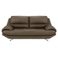Hunky 3 Seater Modern Leatherette Sofa Set With Wooden Frame and Metal Legs