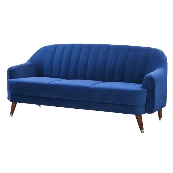 Hunky Suede Fabric Straight Line Sofa Set with Pine wood Legs