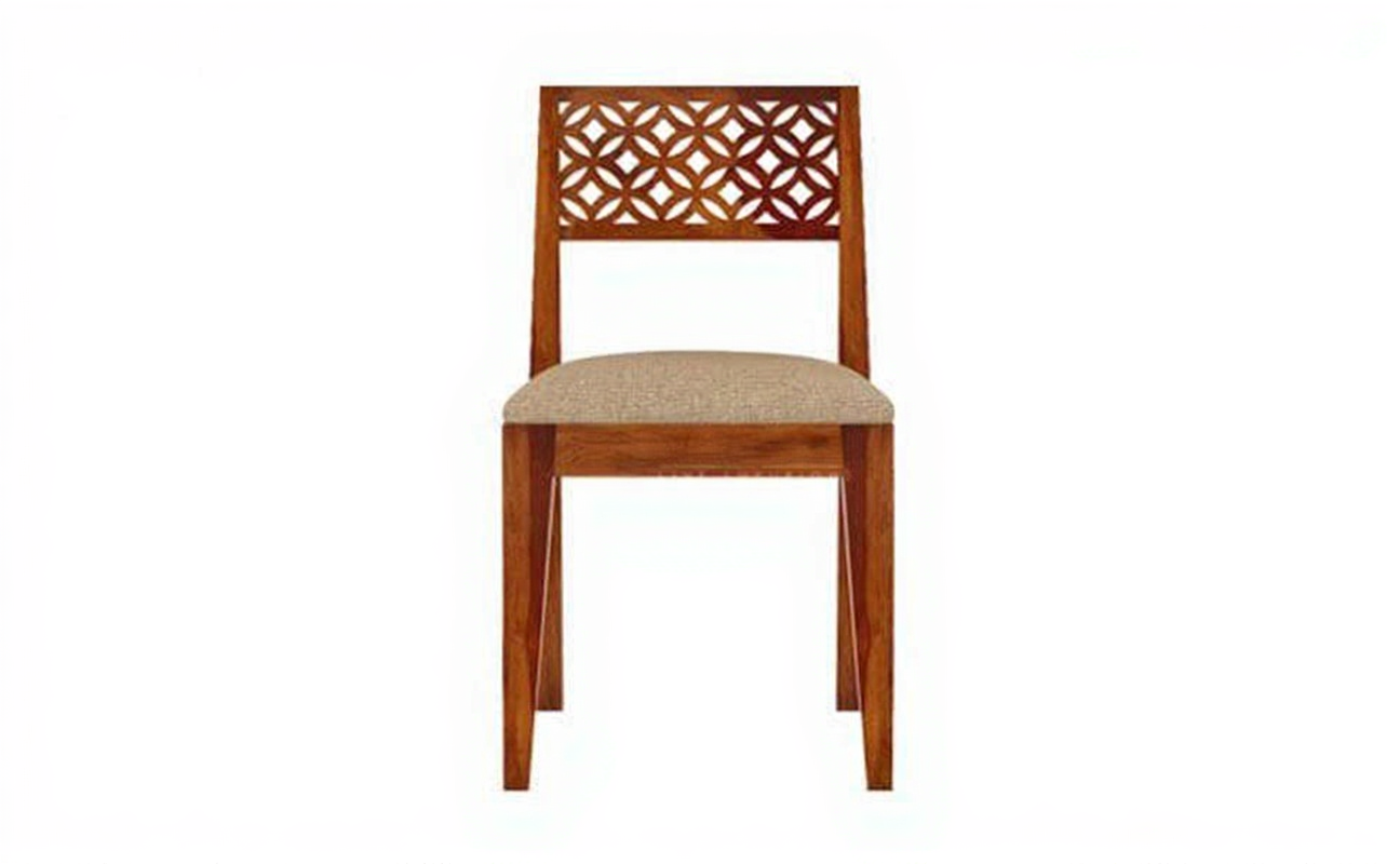 Hunky Milano Grande 4 - Seater Sheesham Wood Dining Table Set (Teak Finish)