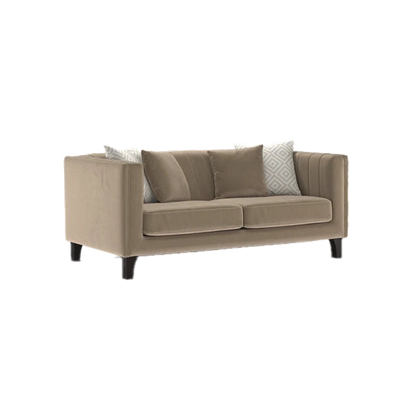 Hunky Suede Fabric Luxury Sofa Set With Pine Wood legs