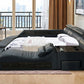 Hunky Modular Futuristic Multifunctional Smart Bed With Built in Massage Chair and Storage Space