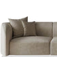 Hunky Premium Suede Fabric Curved Sofa Set with Stainless Steel legs