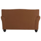 Hunky Modern leatherette Rolled Arm 2 Seater Sofa Set With Wooden Frame