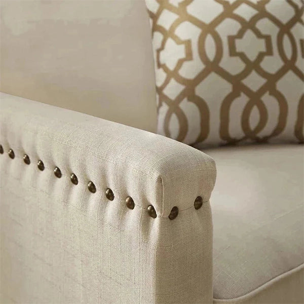 Hunky Modern Stylish Sofa Set with Pine Wood Legs and Marandi Wood Frame