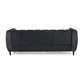 Hunky Modern Suede Fabric Stylish Sofa Set with Wooden legs