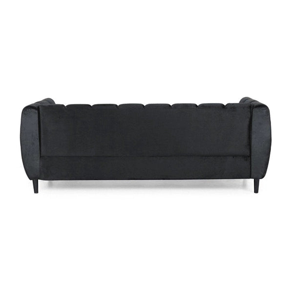 Hunky Modern Suede Fabric Stylish Sofa Set with Wooden legs