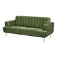 Hunky Modern Chesterfield Style Sofa Set with Stainless Steel legs