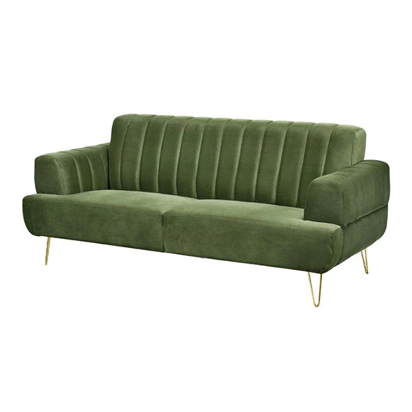 Hunky Modern Chesterfield Style Sofa Set with Stainless Steel legs