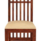 Hunky Golden Woodline 6 - Seater Sheesham Wood Dining Table Set