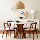 Hunky Terra Feast 4 - Seater Sheesham Dining Table Set (Natural Wood Finish)
