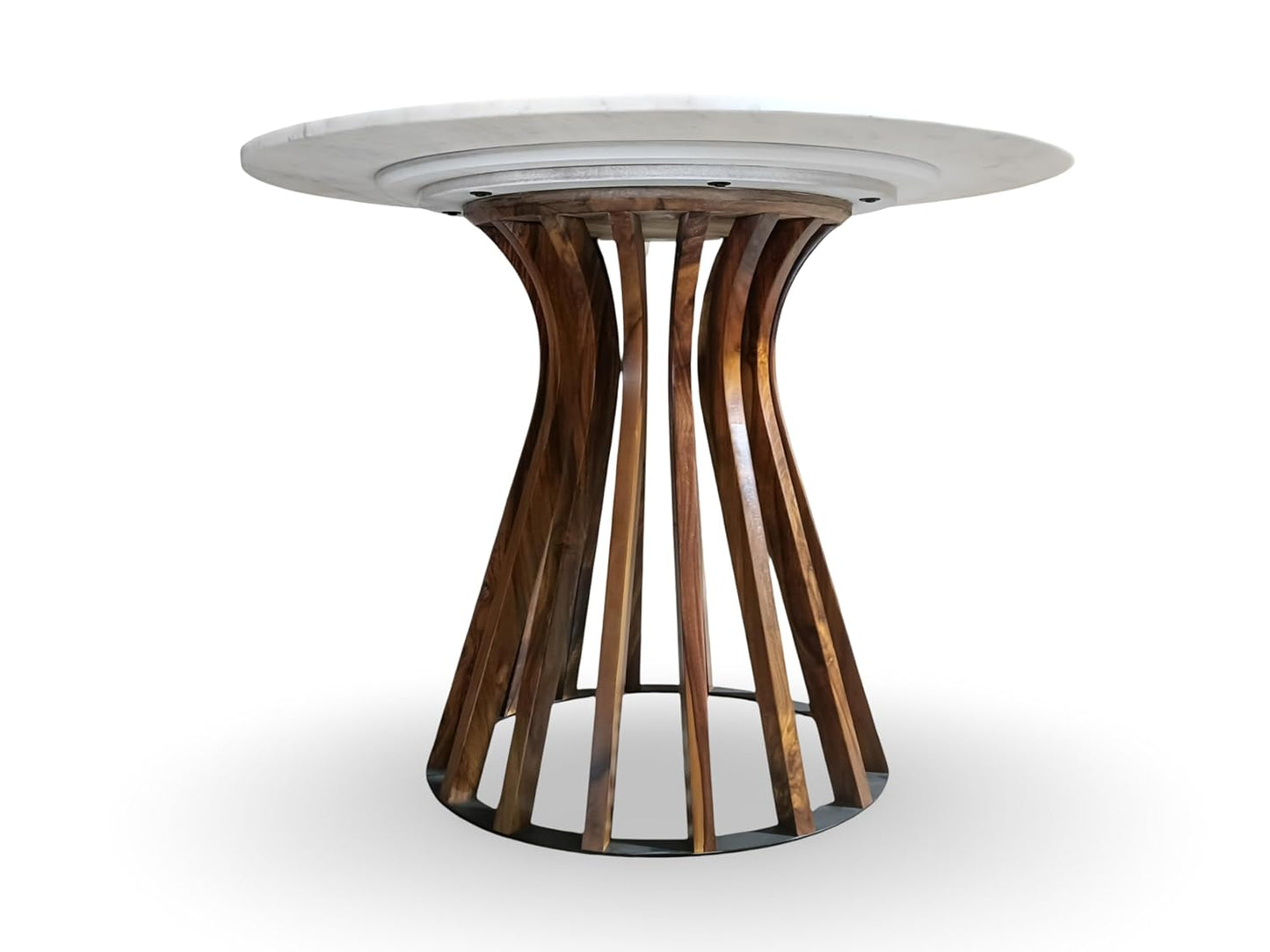 Hunky Terra Feast 4 - Seater Sheesham Dining Table Set (Natural Wood Finish)