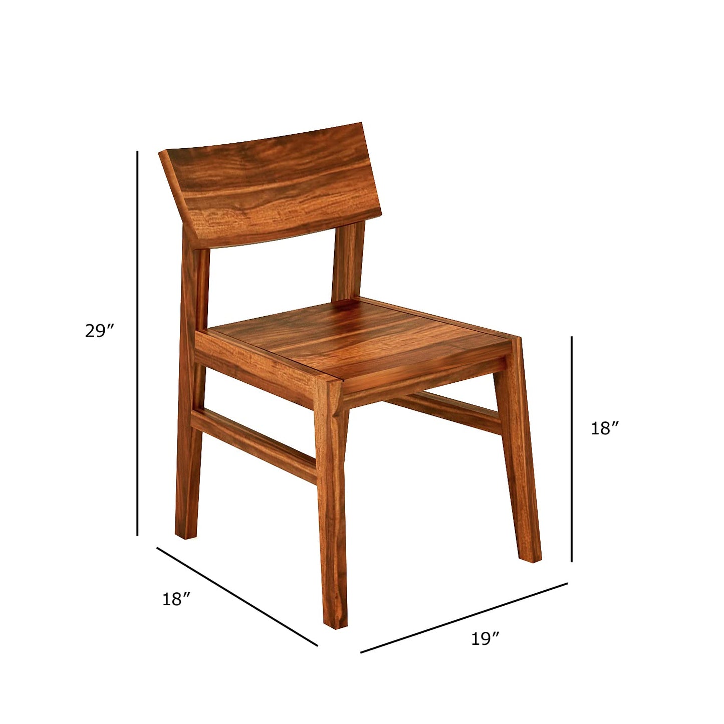 Hunky Maple Crest 4 - Seater Dining Table Set