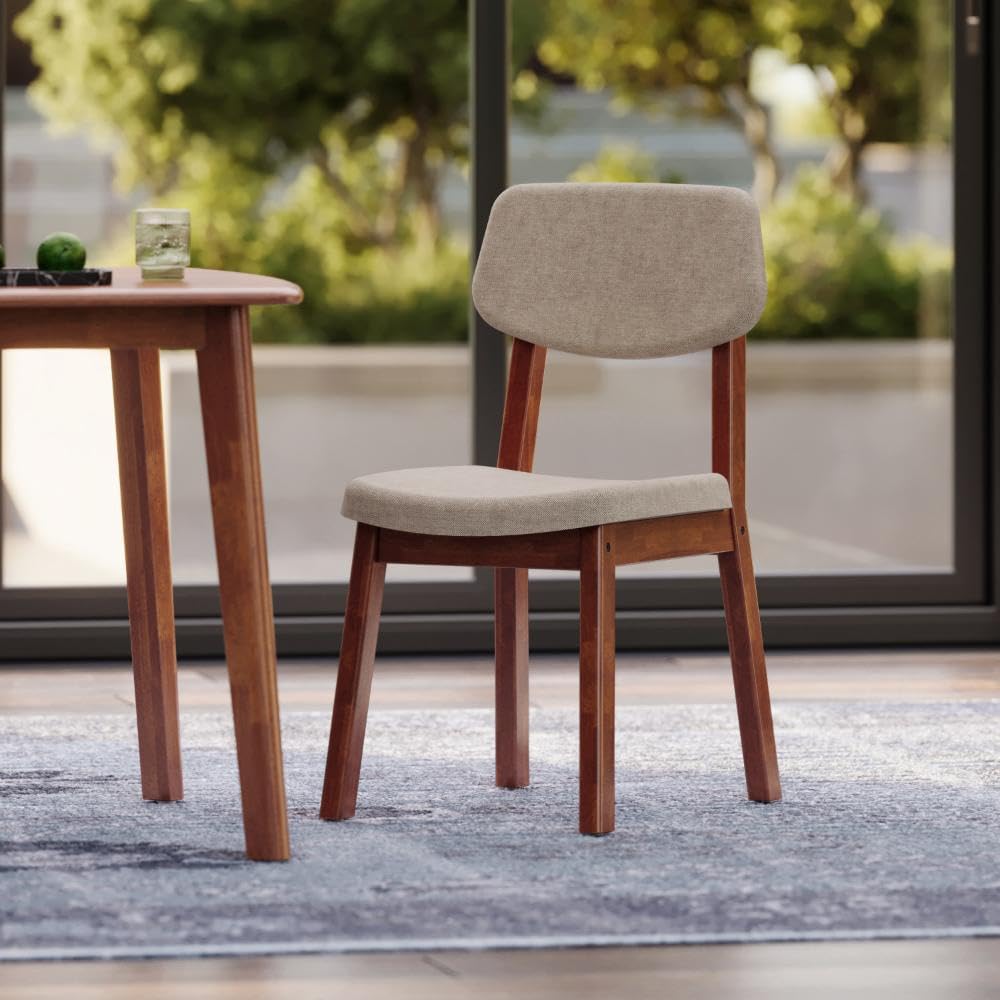Hunky GrandWood 4-Seater Dining Table Set (Teak Finish)