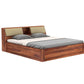 Hunky Sheesham Wood King Size Storage Bed – Wooden Double Bed for Bedroom & Living Room