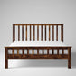 Hunky Earthroot Artisan King size bed with Solid Sheesham wood in Walnut finish