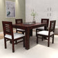 Hunky Luxora 4 - Seater Sheesham Wood Dining Table Set