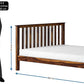 Hunky Earthroot Artisan King size bed with Solid Sheesham wood in Walnut finish